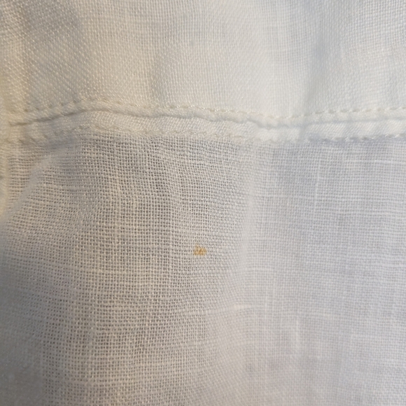 Maeve Linen Off-White Blouse with Tie Detail Size Medium - Picture 5 of 5